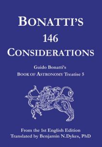 astrology, traditional astrology, medieval astrology, Guido Bonatti, Bonatti's 146 Considerations